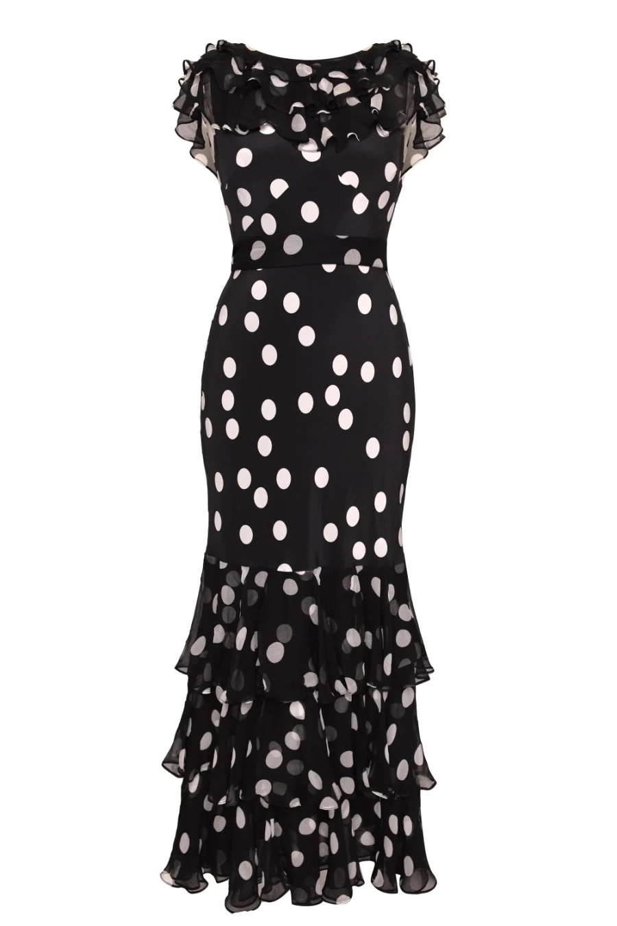 RIXO Women's Mono Polka Dot Dress | Stylish Floral Print Summer Dress