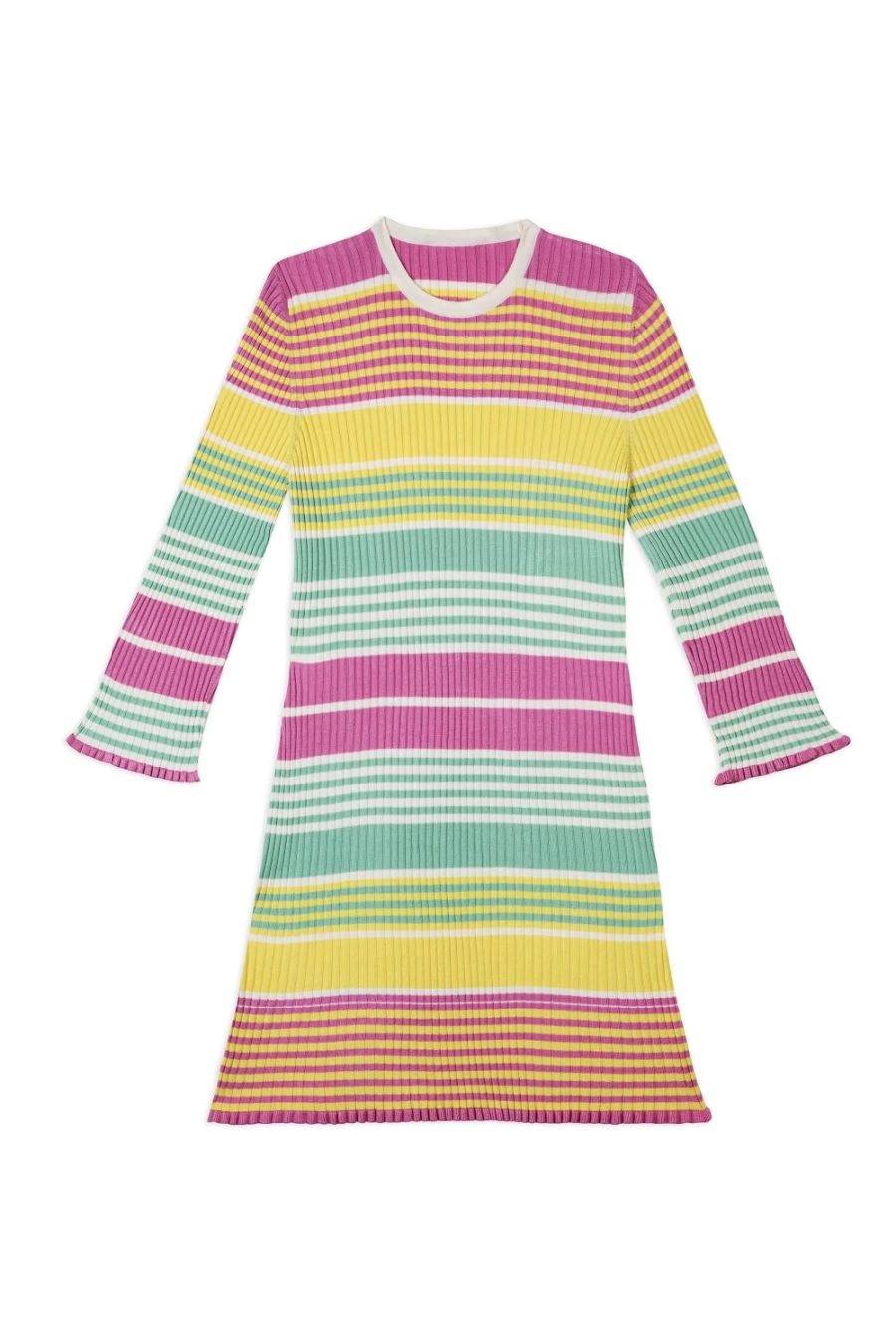 RIXO Women's Milos Rainbow Stripe Dress