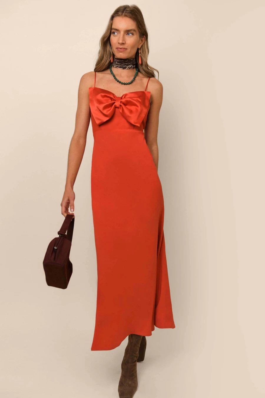 RIXO Women's Leanna Red Dress