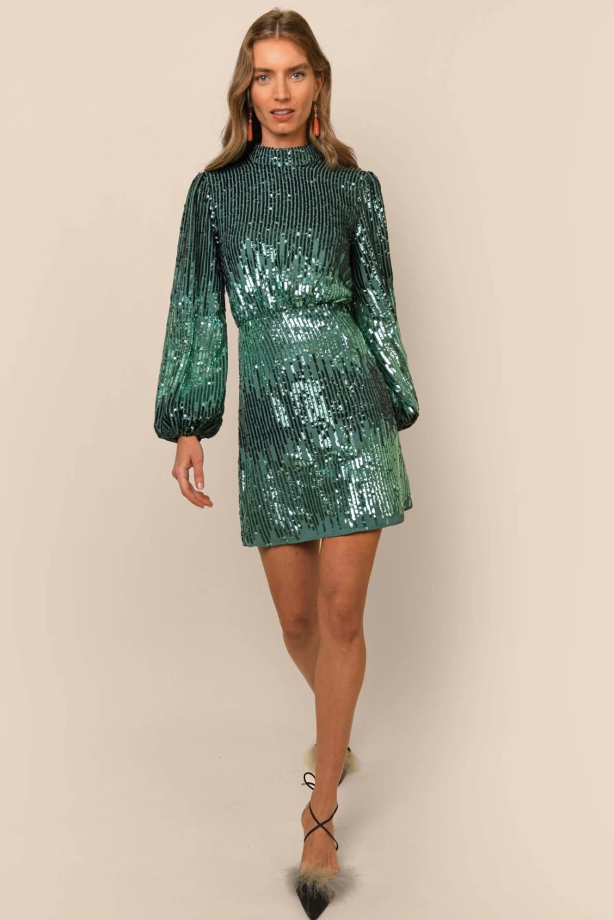 RIXO Women's Juniper Sequin Samantha Dress
