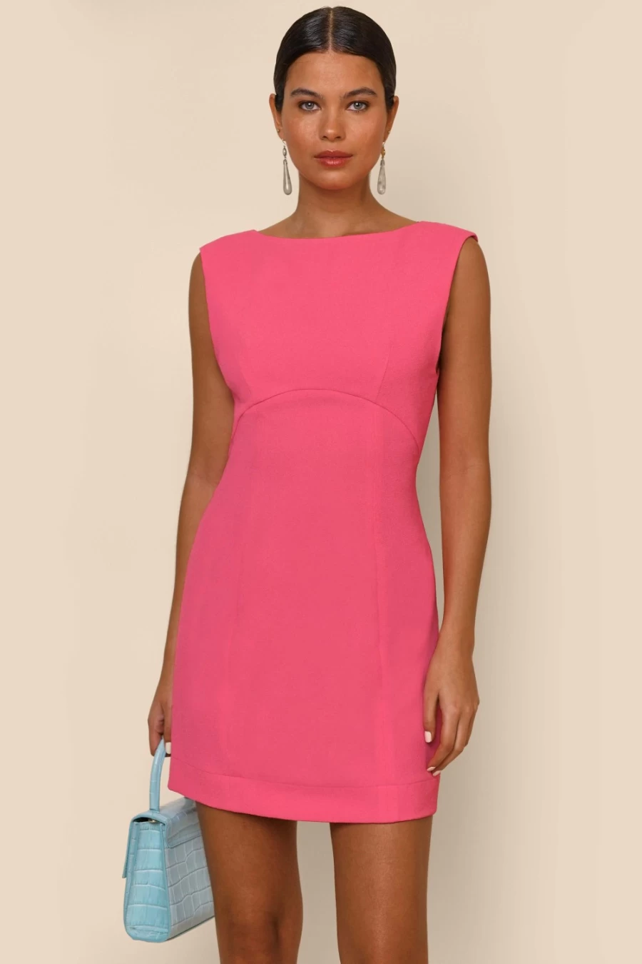 RIXO Women's Pink Michaela Floral Dress - Elegant Feminine Fashion