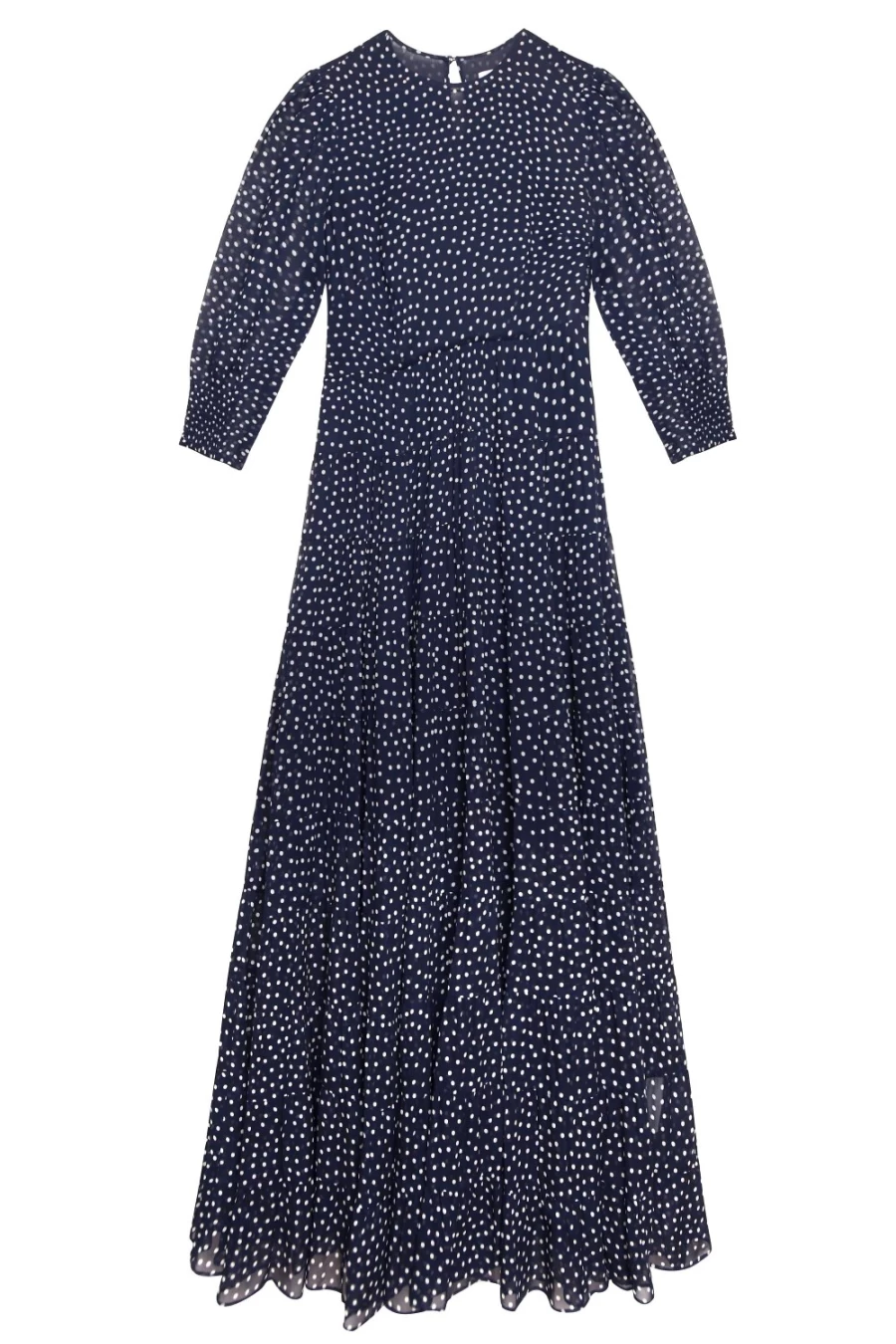 RIXO Women's Polka Dot Navy Dress - Kristen Style