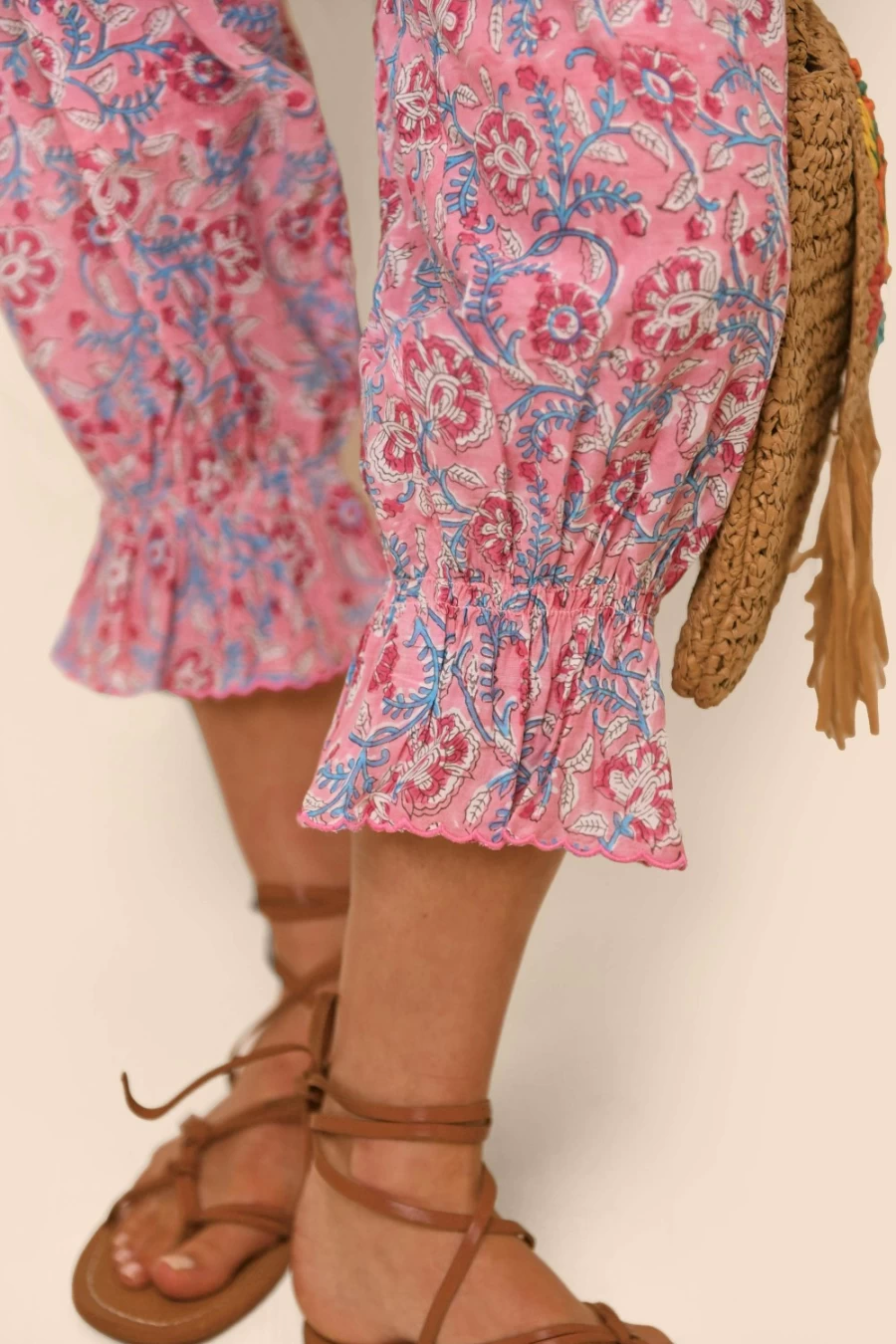 RIXO Women's Bobbie Dress in Sarasa Pink Mix - Floral Print Summer Dress