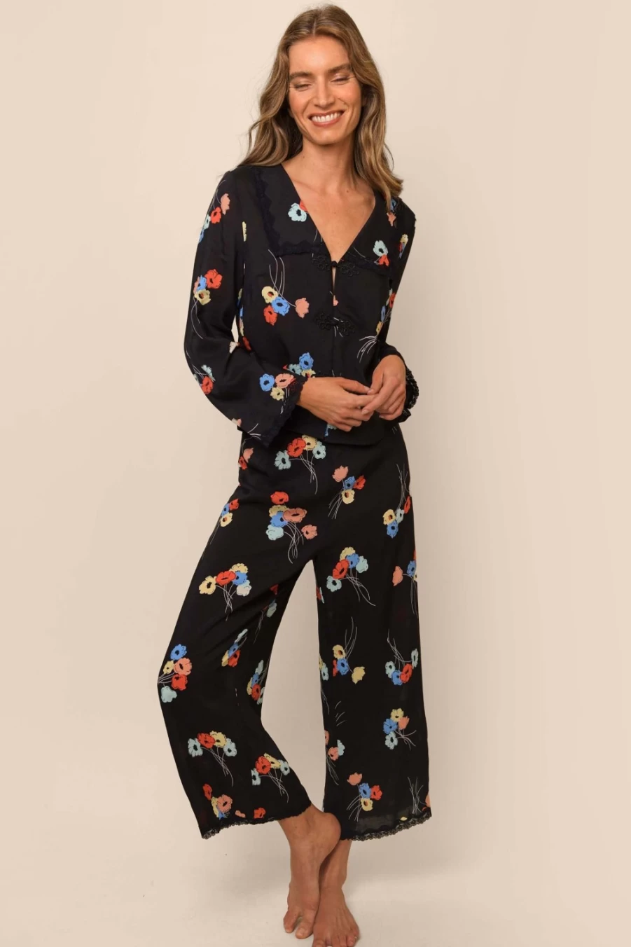 RIXO Women's Annabelle Dress in Multi Carnation Print - Floral Boho Chic Style