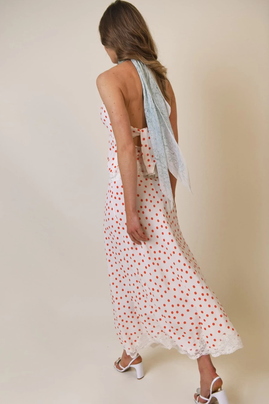 RIXO Women's Red Flamenco Spot Crystal Print Dress - Elegant Floral Pattern & Vibrant Colors