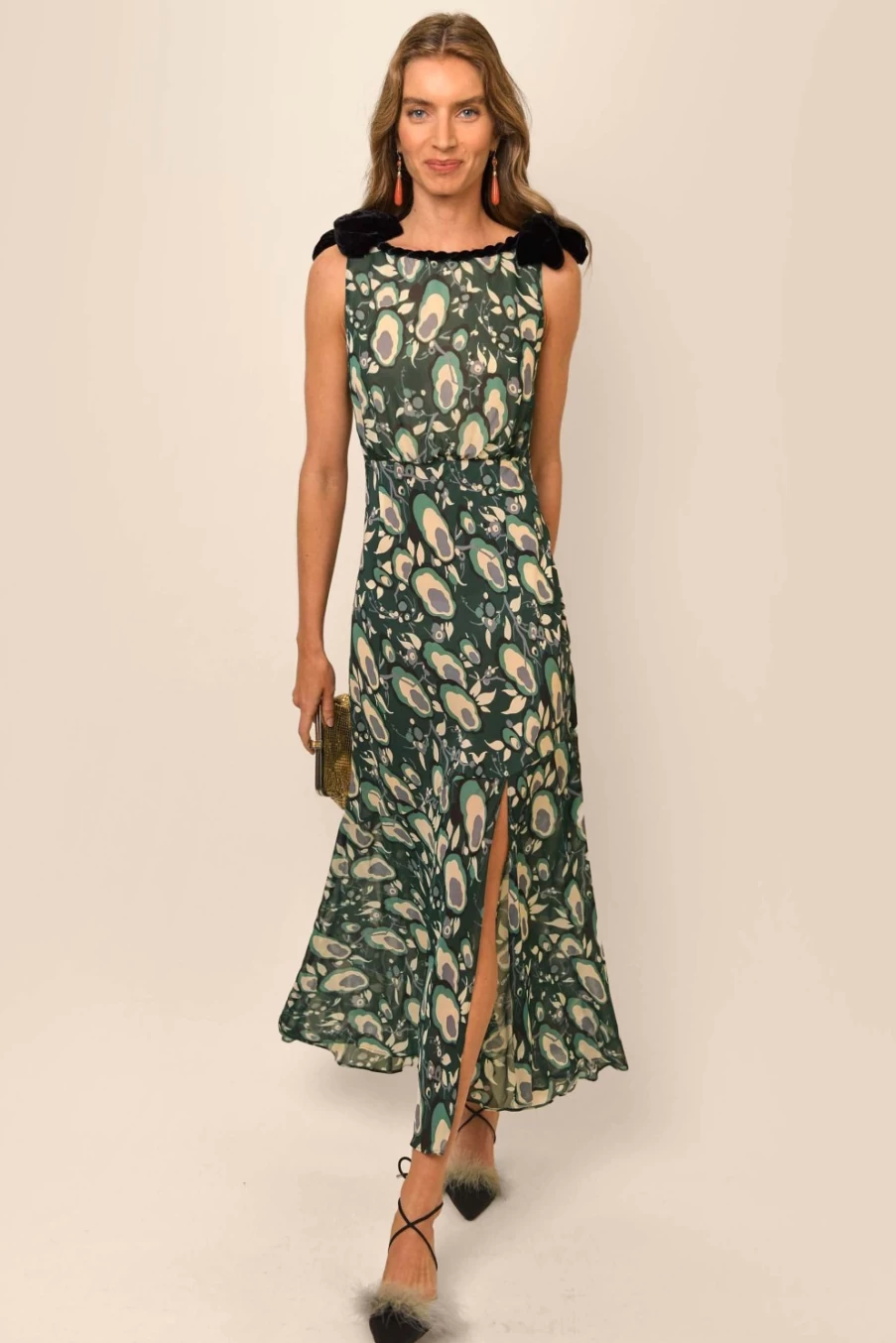 RIXO Women's Alpine Starlet Floral Dress - Sinatra Style Vintage Inspired Fashion