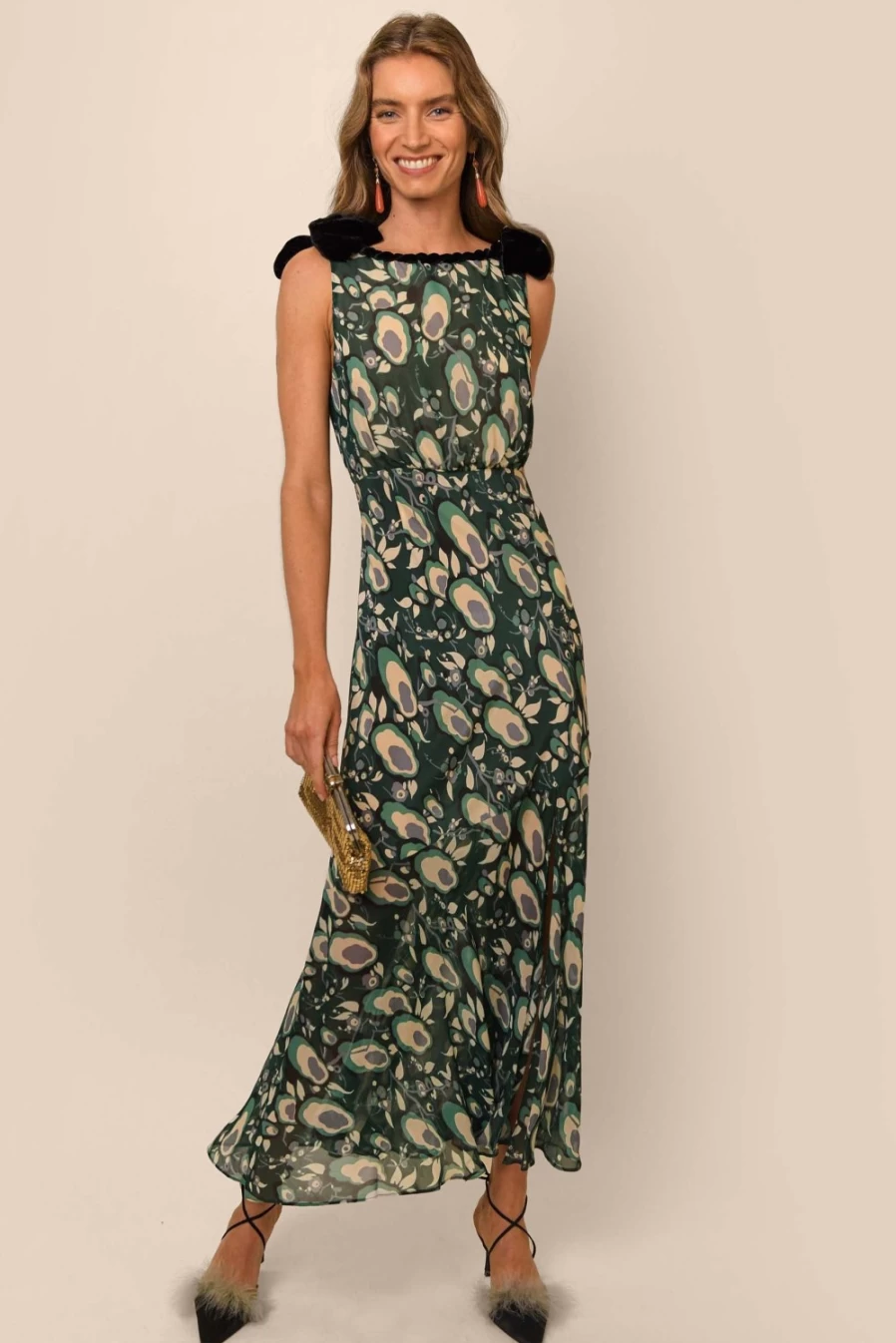 RIXO Women's Alpine Starlet Floral Dress - Sinatra Style Vintage Inspired Fashion