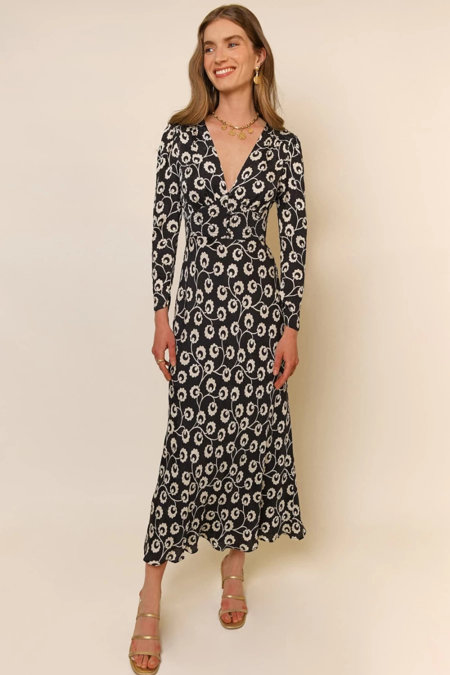 RIXO Women's Selma Dress in Wishing Floral Print
